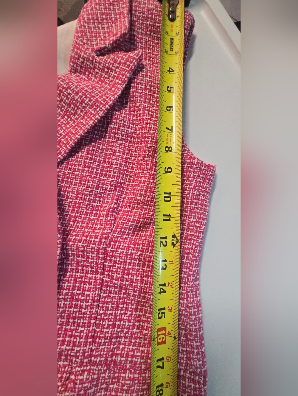Nicole Miller Pink and White Patterned Garment - Picture 7 of 13